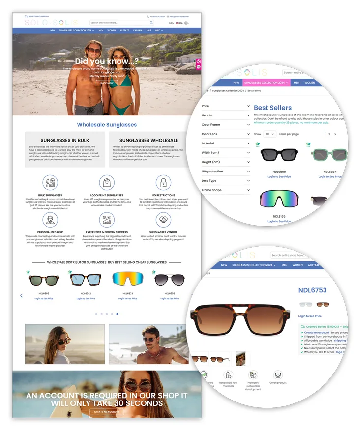 Solo Solis Webshop Highlights